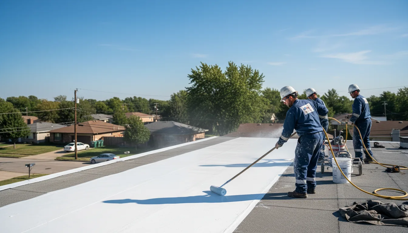 Commercial roof coating in Bayport, NY near me